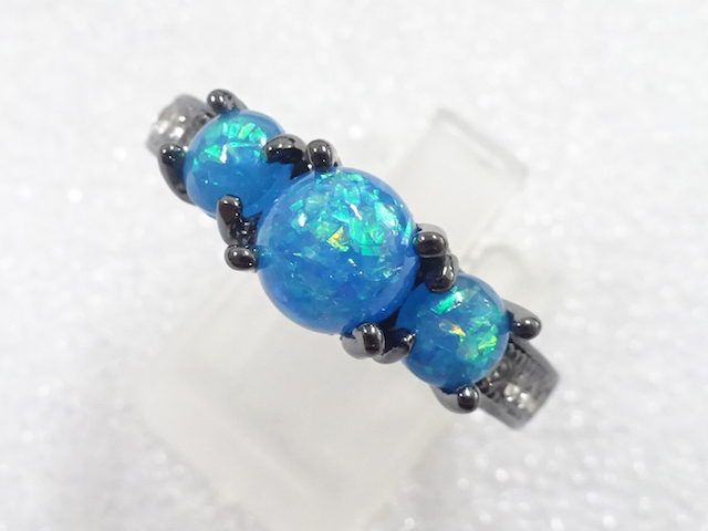 COLORED STONE FASHION RING / JP SIZE 23.5